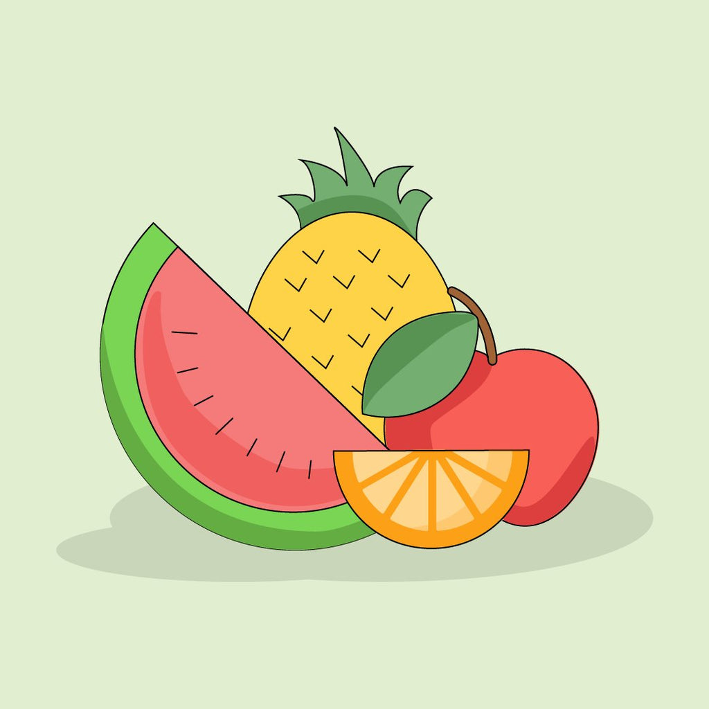 Fruta fresca, seleccionada, por menor y mayor